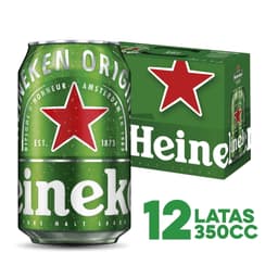 Cerveza Lager Latas Pack, 12 Latas 350 ml c/u