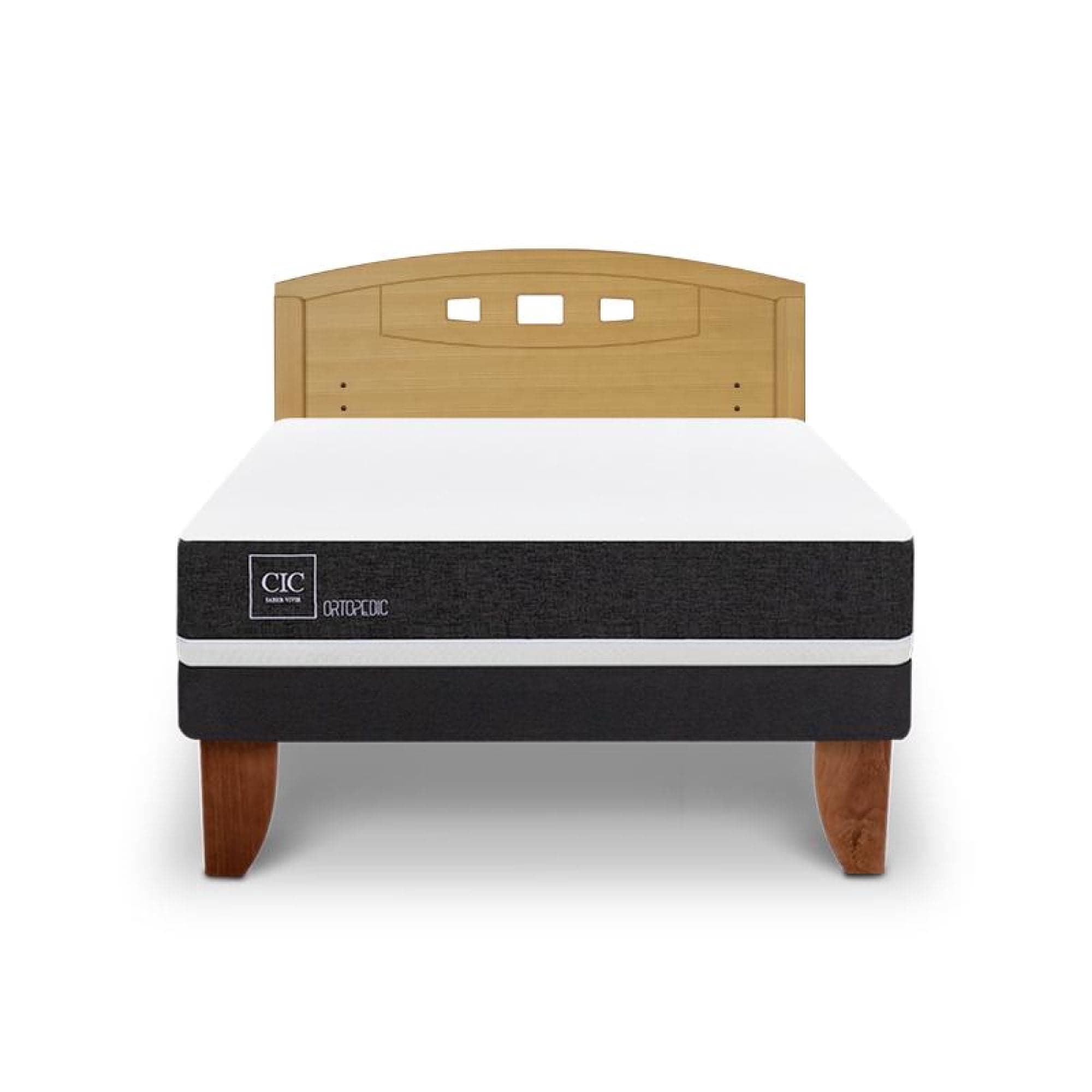 Cama Europea Europea Ortopedic 2P Bn Respaldo Gales 2 Plaza Base Normal