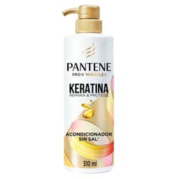 Acondicionador Pantene Sin Sal Con Keratina Pro Vitamina B5, 510 ml