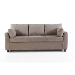 Sofa 3 Cuerpos Texas Tela Gris Camel