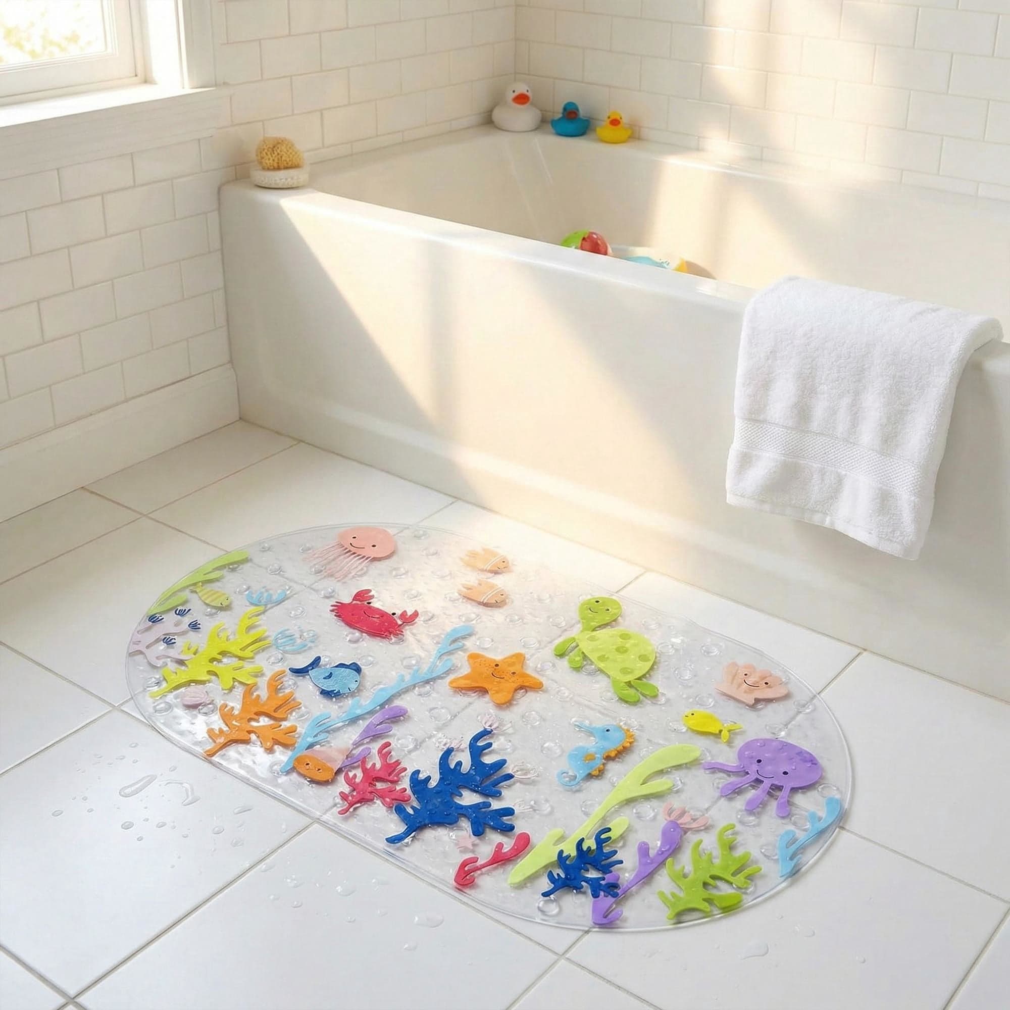Piso Antideslizante 37x69Cm Pvc