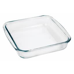 Fuente Asadera Cuadrada De Vidrio Mediana 1.8L Transparente