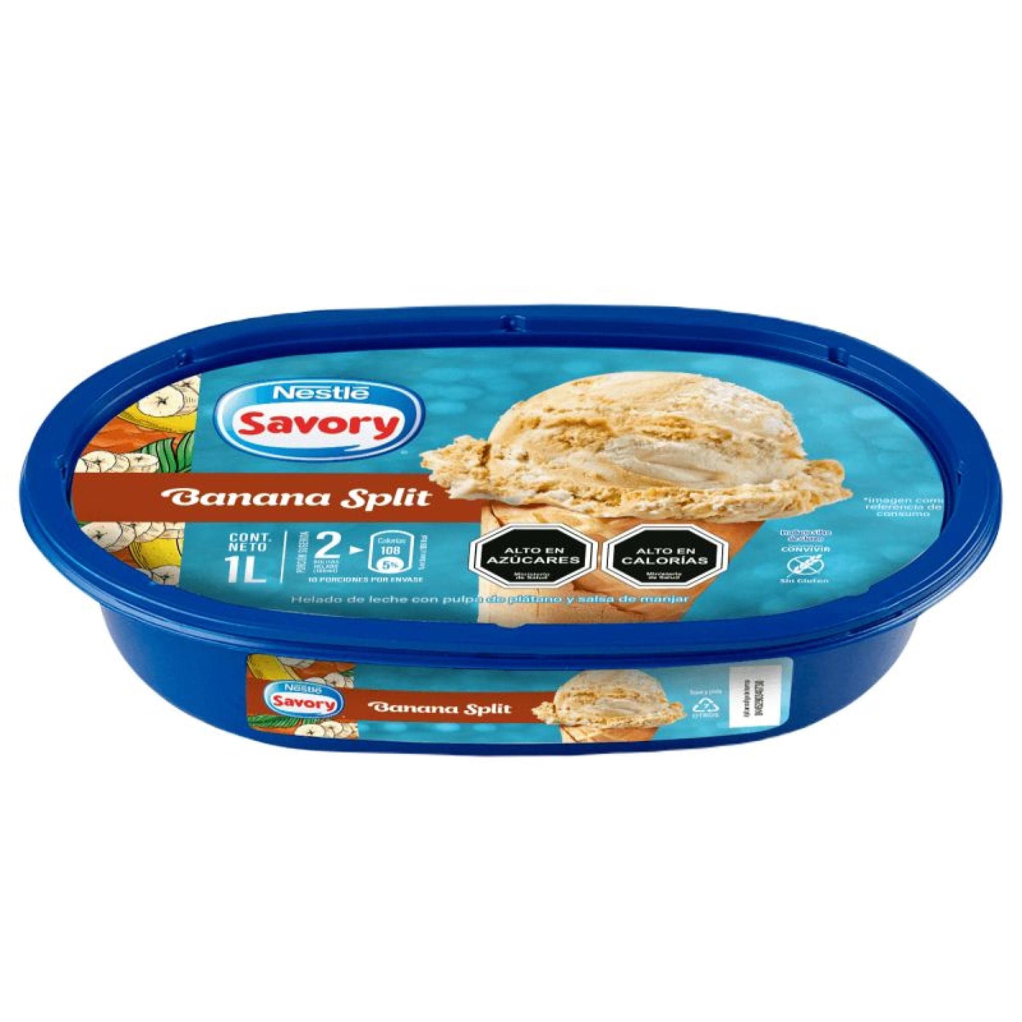 Helado Sabor Banana Split Cassata, 1 L