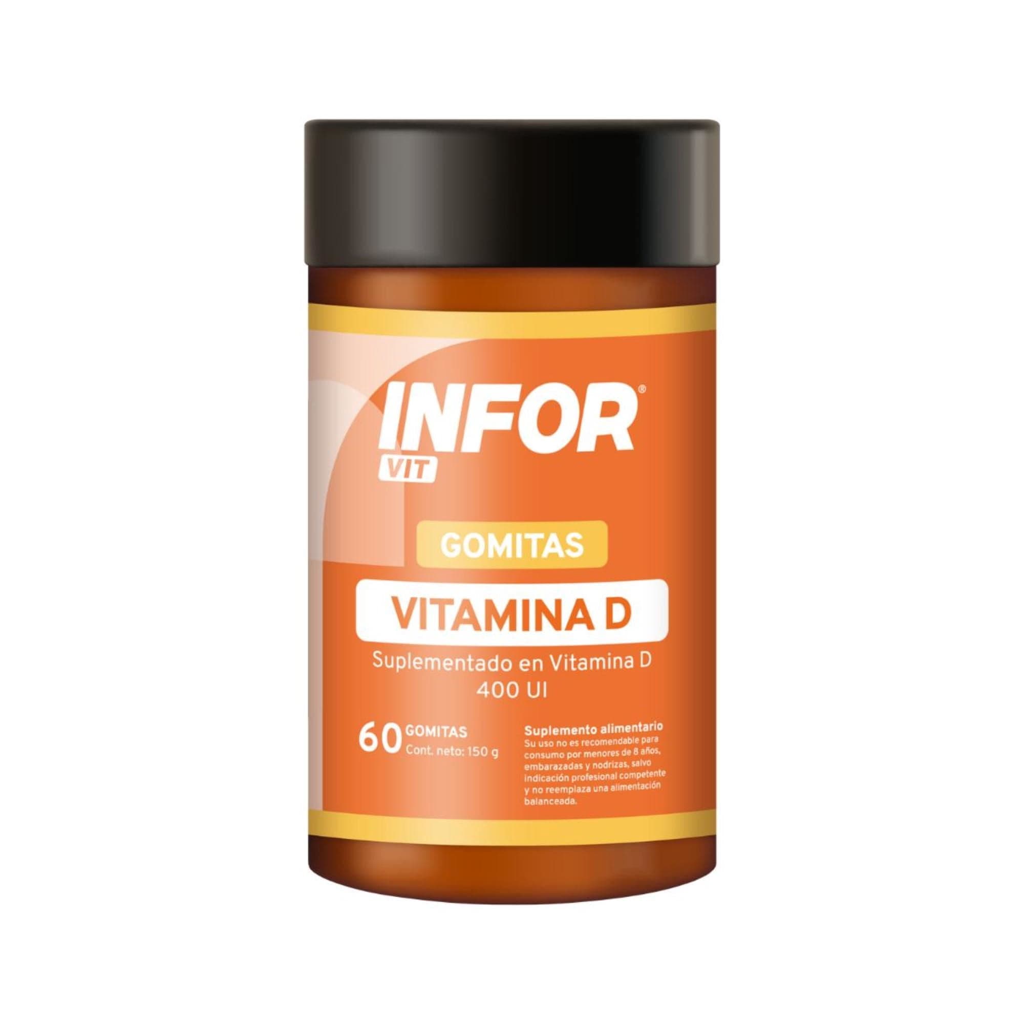 Suplemento Alimentario Vit D Gomitas, 60 Un