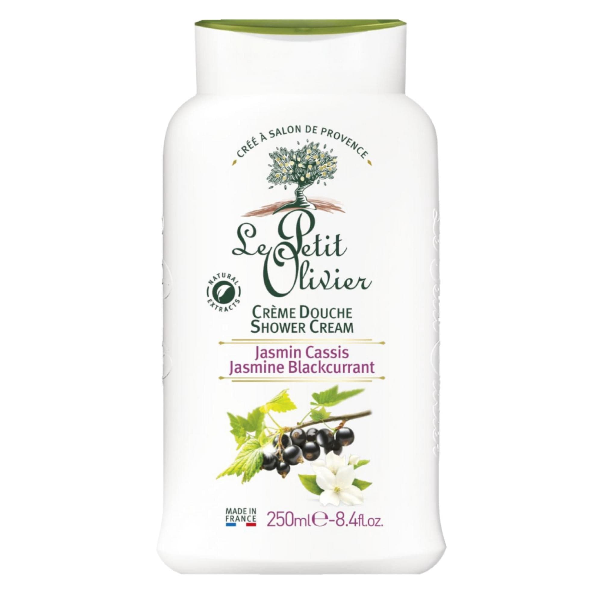 Crema de Ducha Le Petit Olivier extra suave Jazmin - Casis, 250 ml