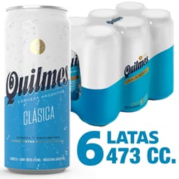 Cerveza Lata Lager, 6 Un