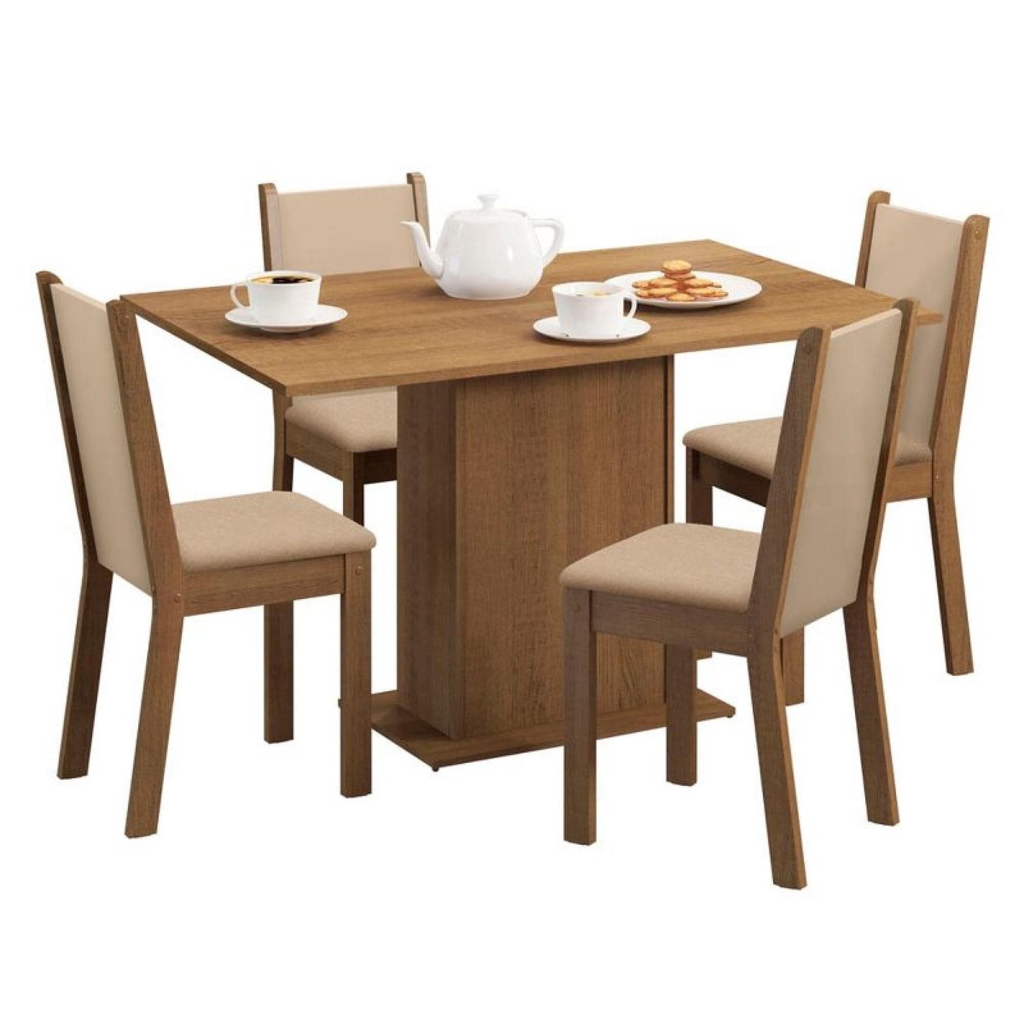 Juego Comedor 4 Sillas Celine Leone Cafe
