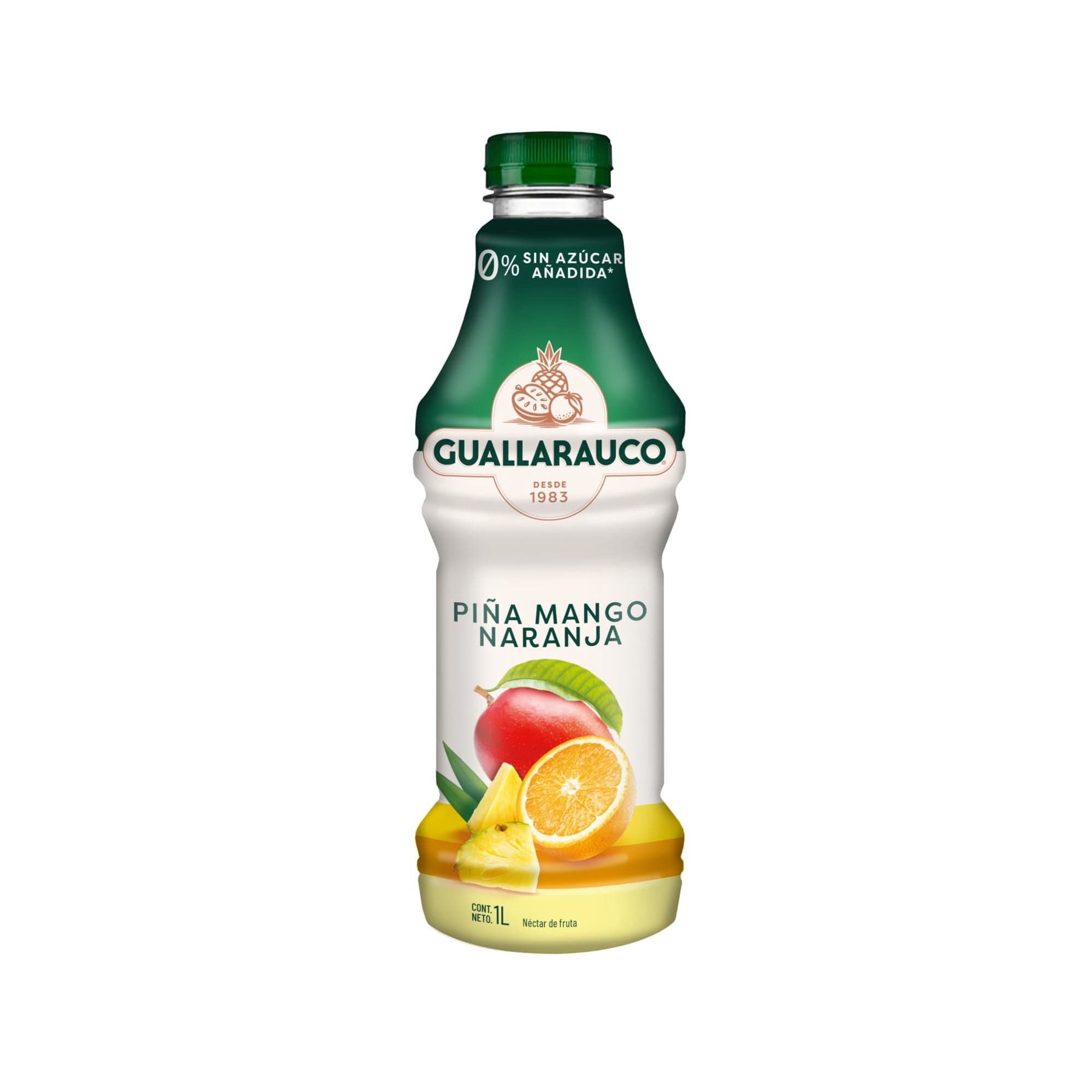 Nectar Sabores Mango Pina Naranja Botella, 1 L