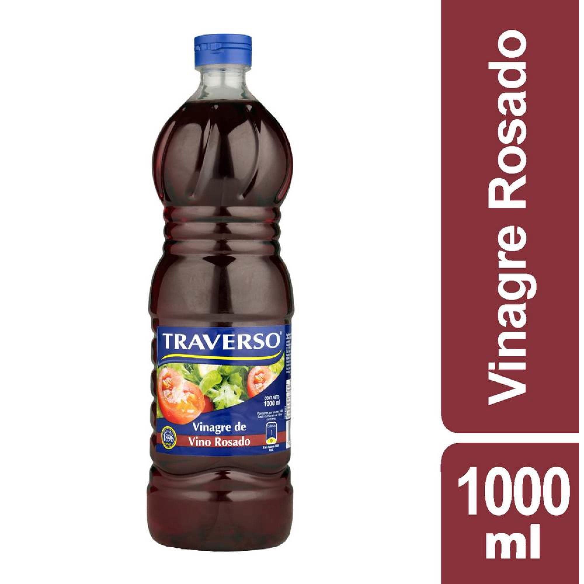 Vinagre de Vino Rosado Botella, 1000 cc