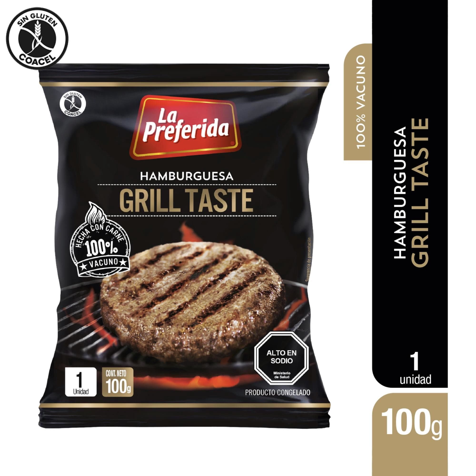 Hamburguesa Grill Taste, 100 g