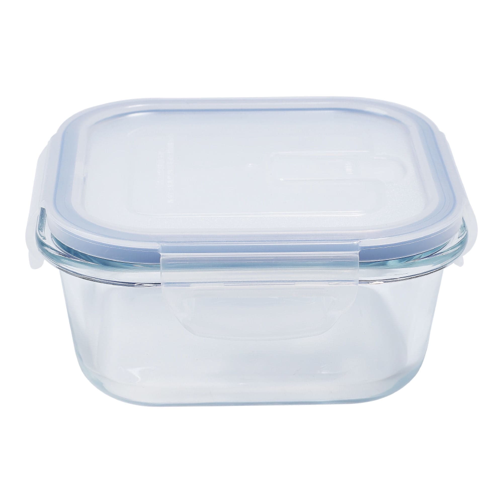 Contenedor 530ML Vidrio Cuadrado 1 Pieza Transparente