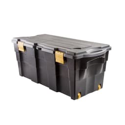 Caja de Herramientas 100 L con ruedas Polipropileno Wenco Cuerpo negro y tapa gris