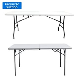 Mesa plegable rectangular 180 cm, producto surtido, 1 un