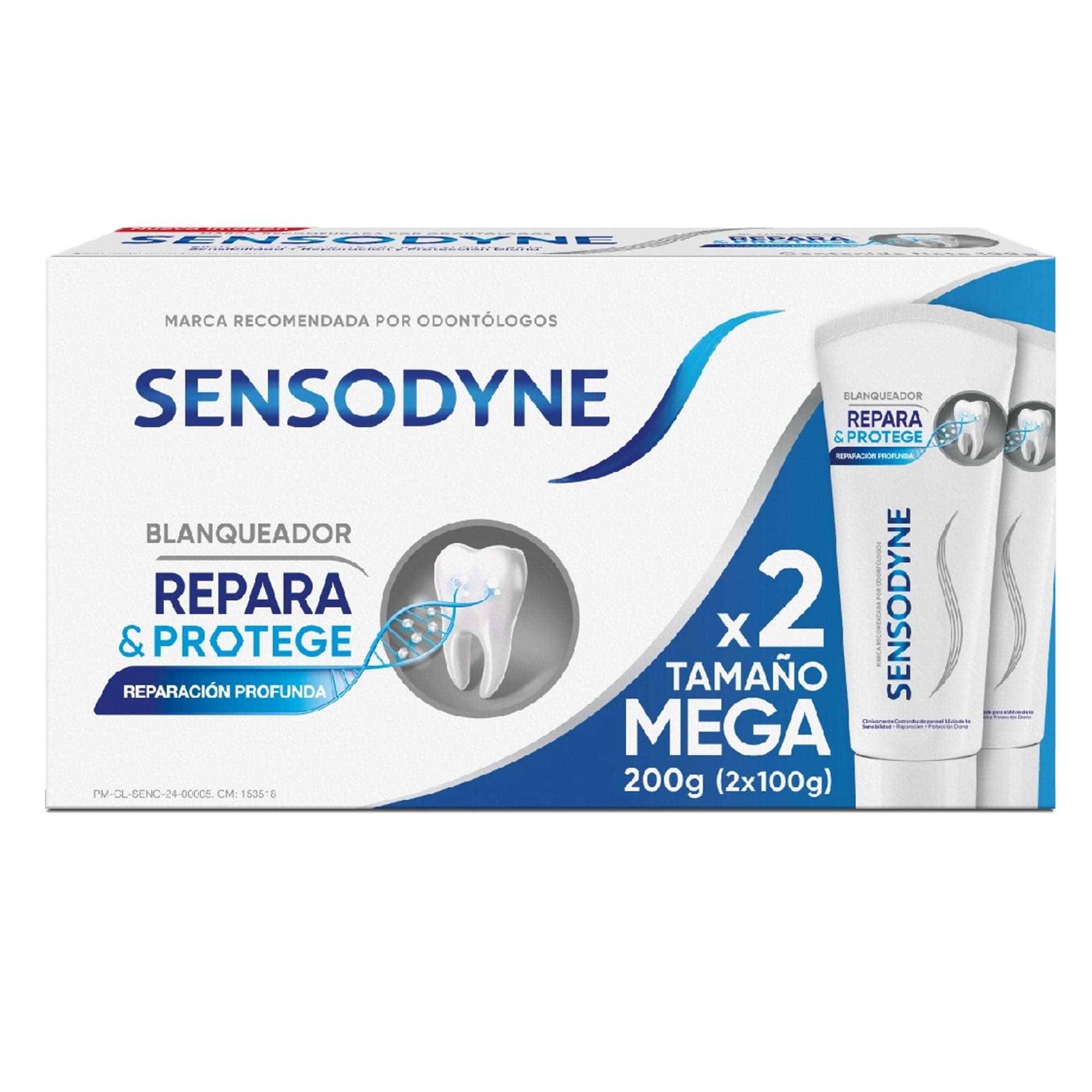 Pasta Dental Sensodyne Repara y Protege Blanqueadora, 200 g