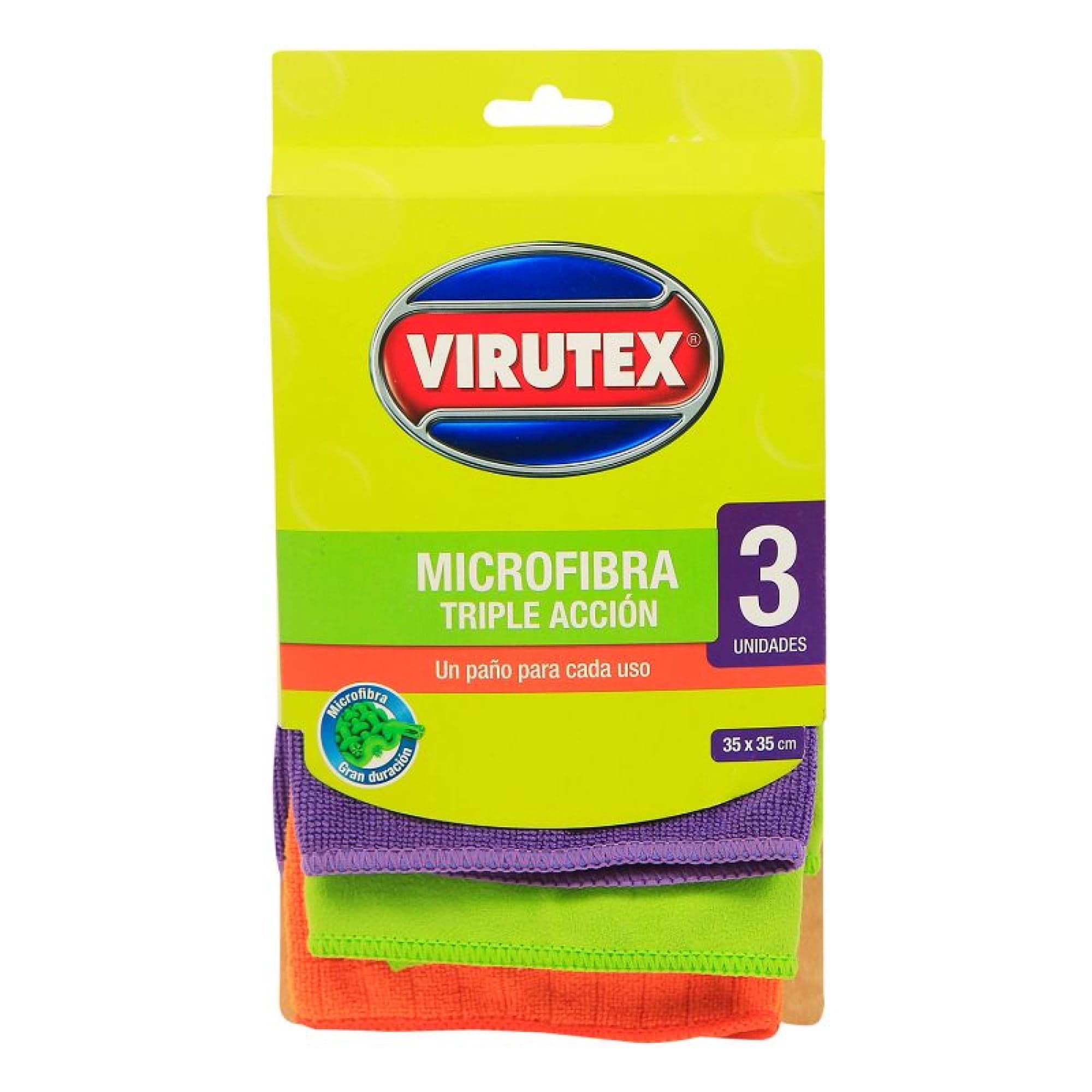Pano Microfibra Triple Accion, 3 Un