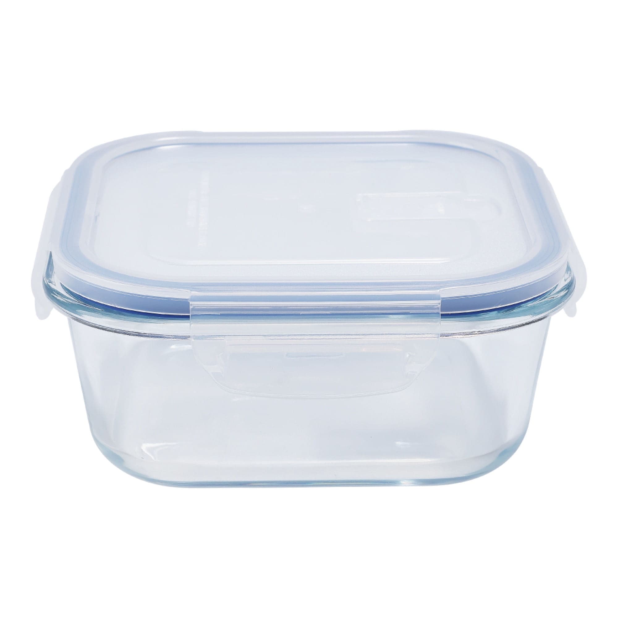 Contenedor 800ML Vidrio Cuadrado 1 Pieza Transparente