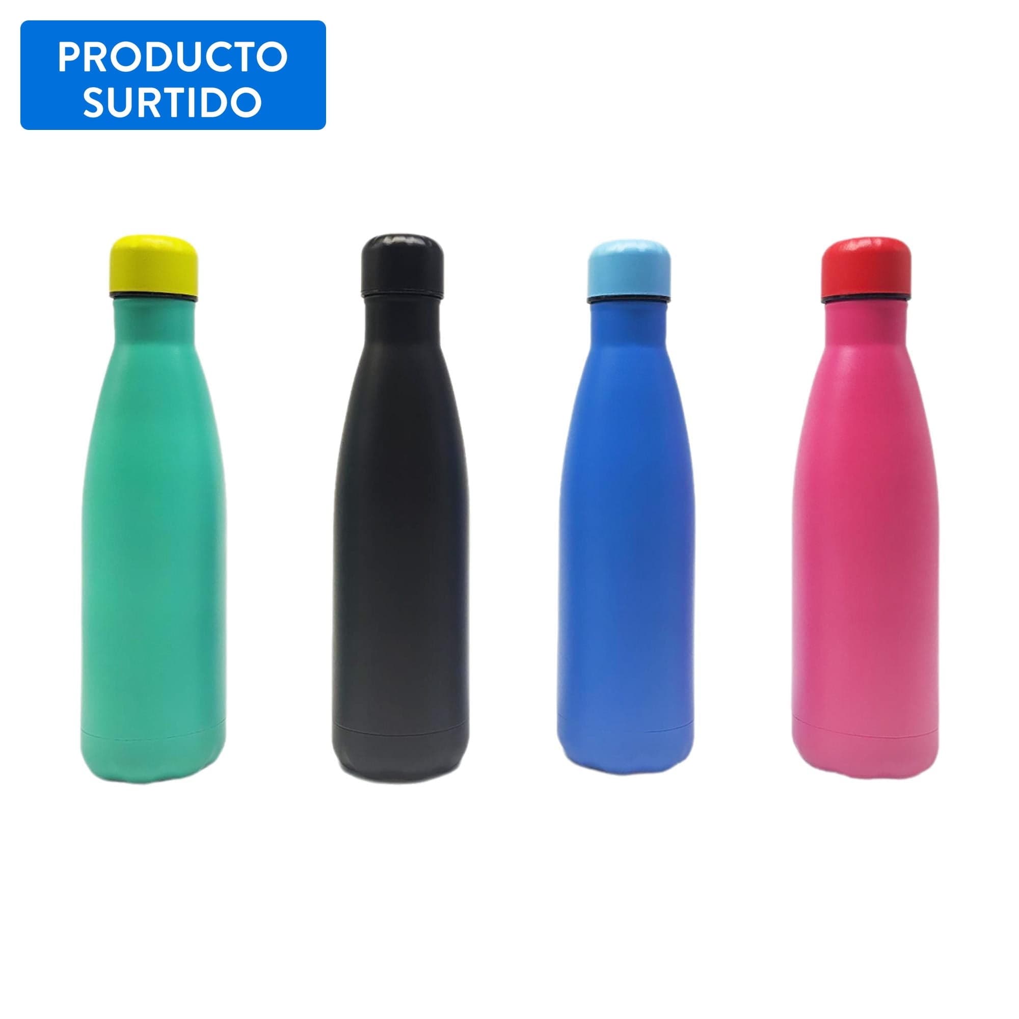 Botella Acero Inoxidable 500Ml, color surtido 1 un