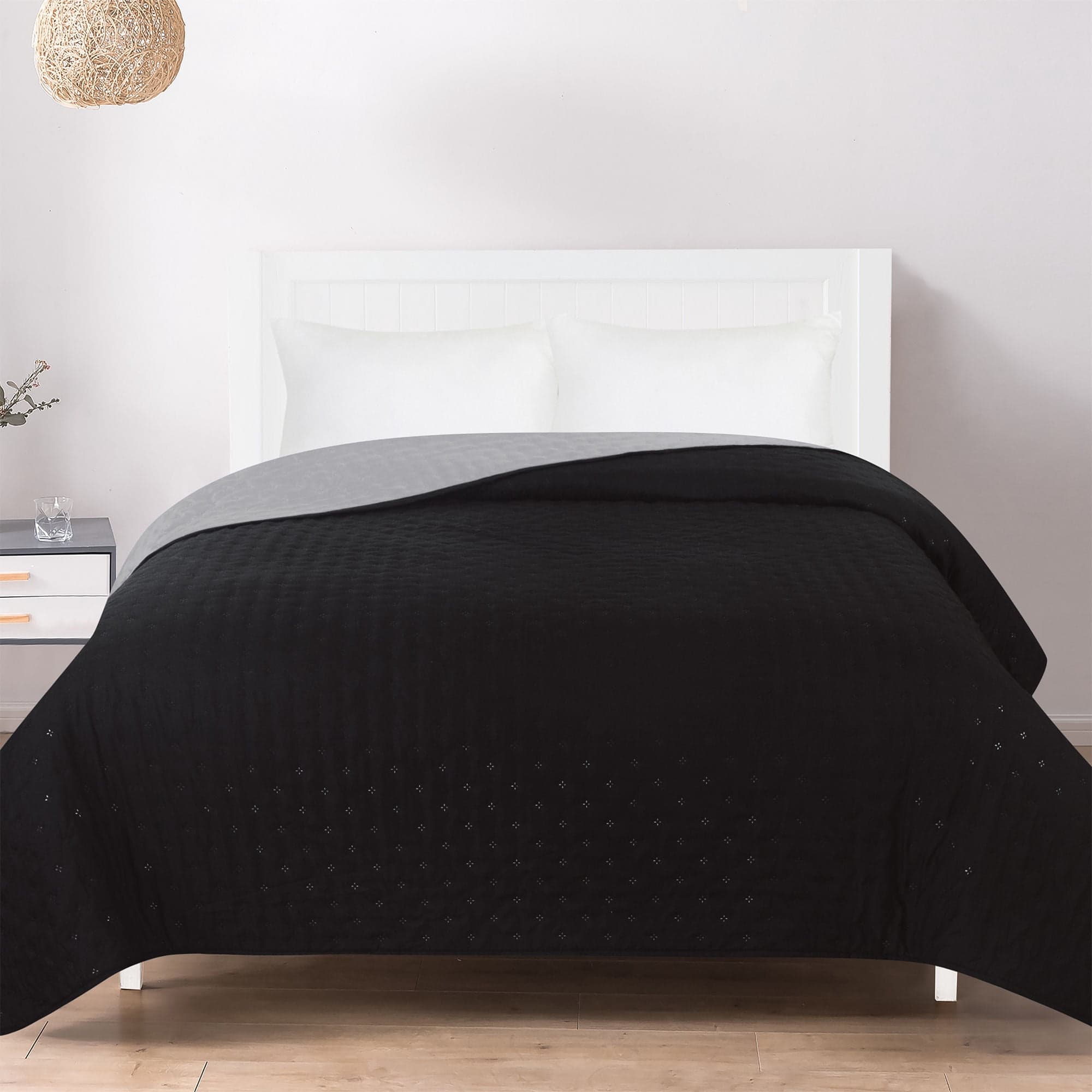 Quilt Bicolor Solido Microfibra 2 Plazas 220 x 240 cm