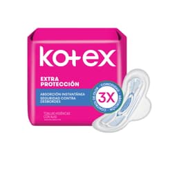 Toallas Femeninas Kotex Extra Proteccion, 8 Un
