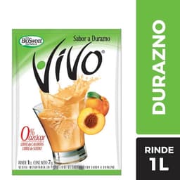 Refresco Libre de Azucar Sabor Durazno Sobre, 8 g