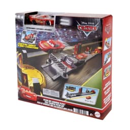 Pista de Carrera Cars Disney Pista Lanza y Gana Rayo McQueen Rampa 4 anos+