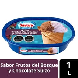 Helado Chocolate Suizo y Frutos Del Bosque Cassata, 1 L