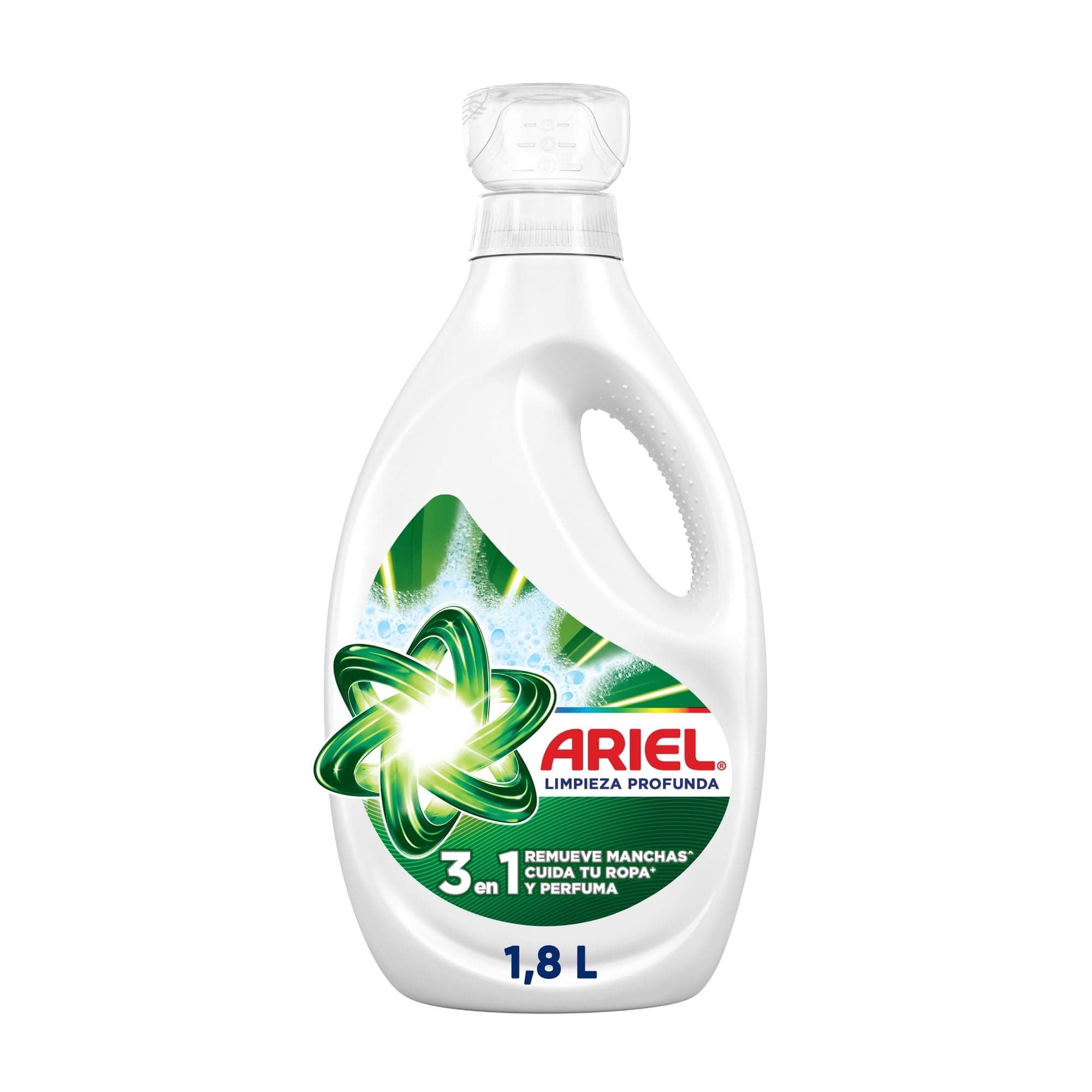 Detergente Liquido Ariel Limpieza Profunda 1.8L Jabon 3 en 1