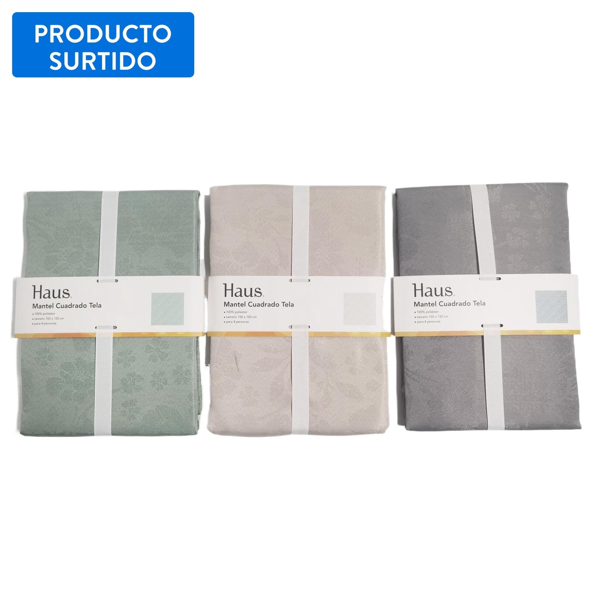 Mantel Poliester Cuadrado 150x150, producto surtido, 1 Un