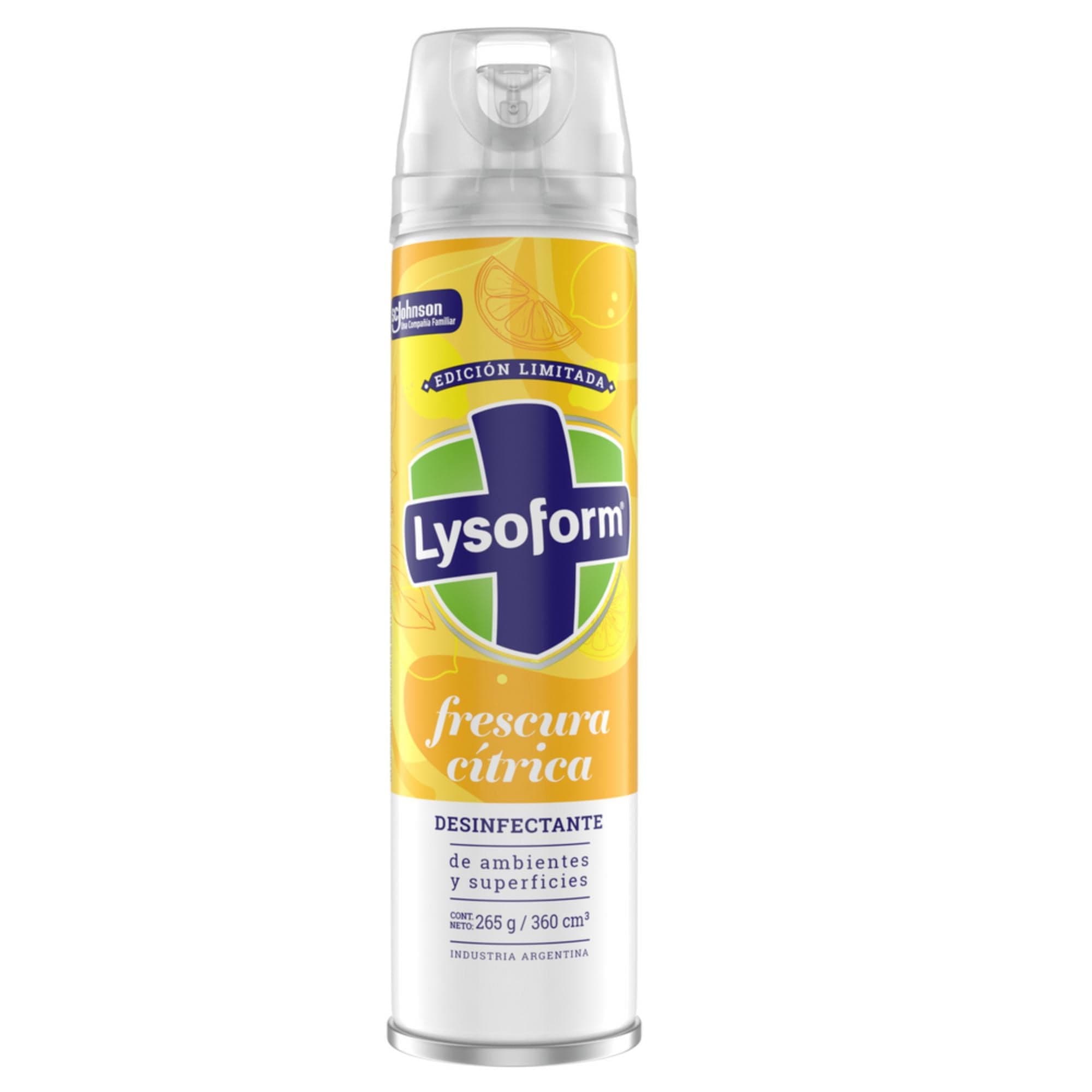 Desinfectante Aerosol Edicion Limitada Frescura Citrica Lata, 360 ml