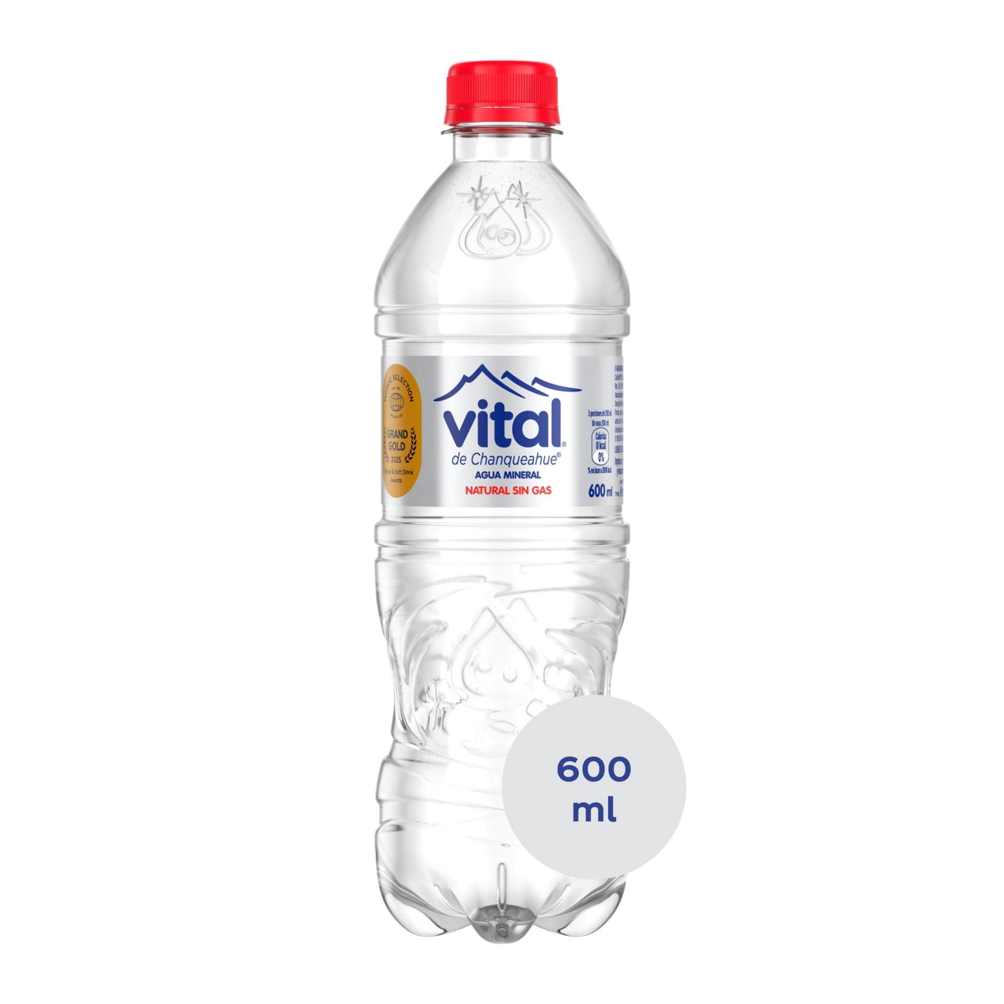 Agua Mineral Vital Sin Gas Botella, 600 ml