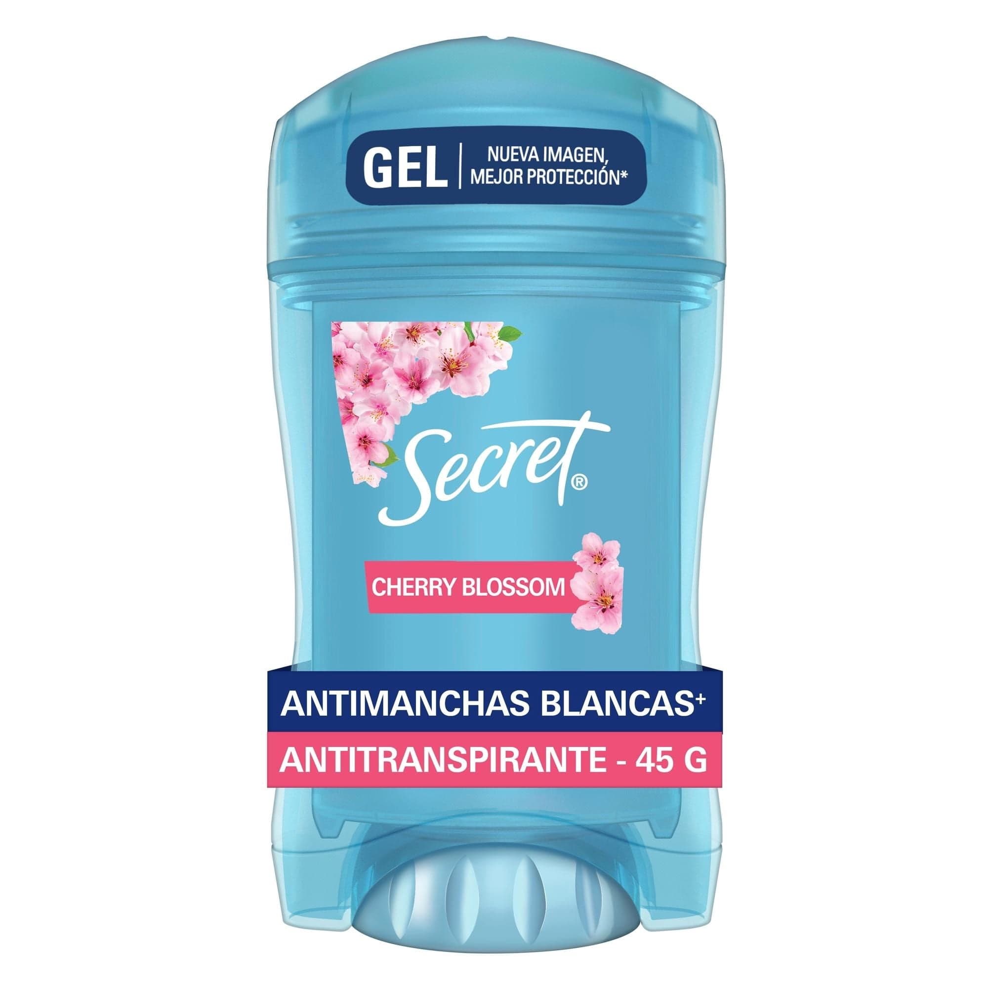 Desodorante Gel Antitranspirante Secret Invisible Cherry Blossom Mujer, 45 gr