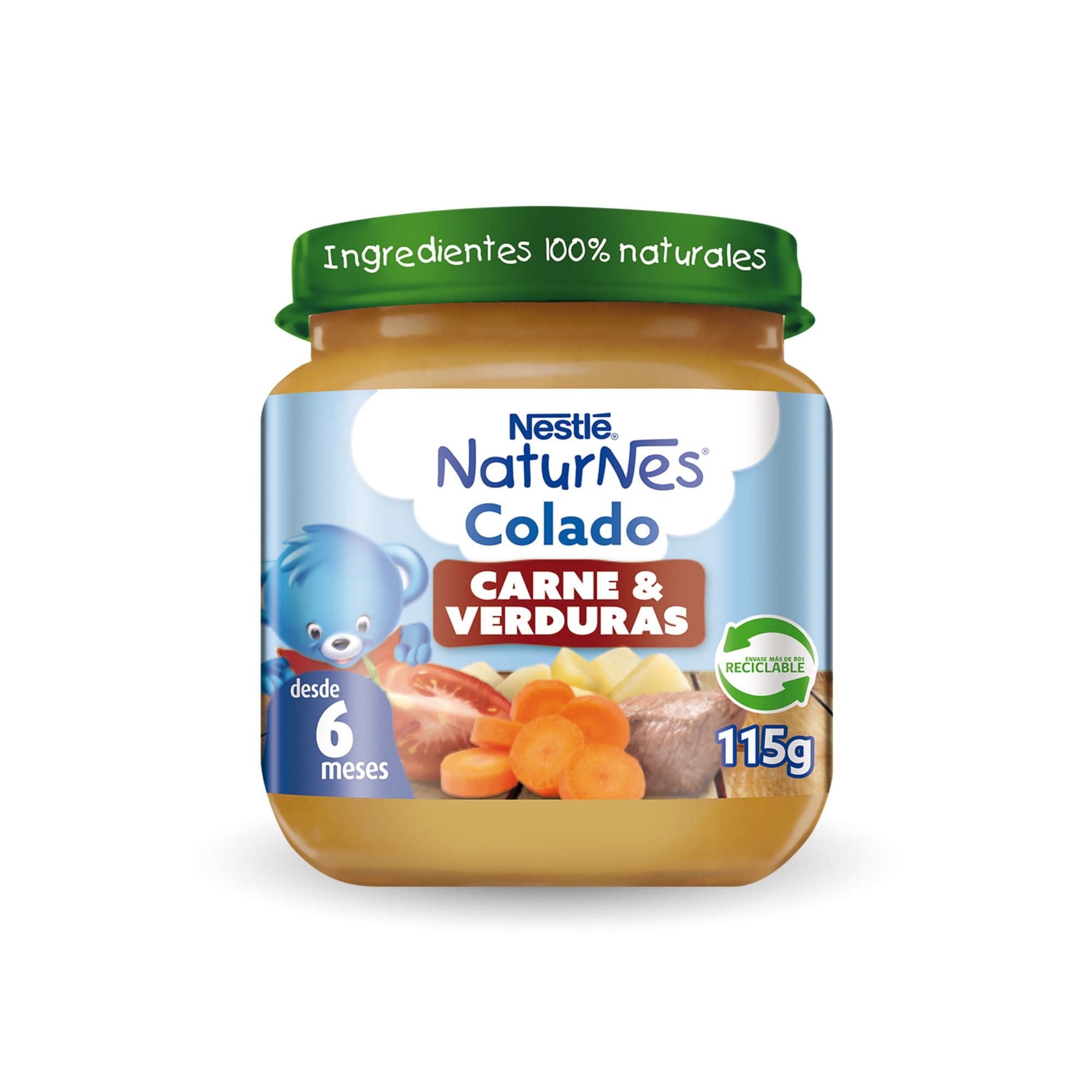 Colado Carne Y Verduras, 115 g