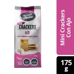 Galletas Saladas Mini Ajo Bolsa, 175 g