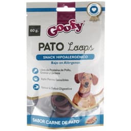 Snack para Perro Sabor Pato Loops, 60 g