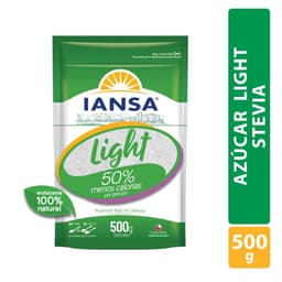 Azucar Blanca Granulada Light con Stevia Bolsa, 500 g