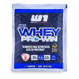 Suplemento de Proteina Whey pro win sabor capuccino, 33 g