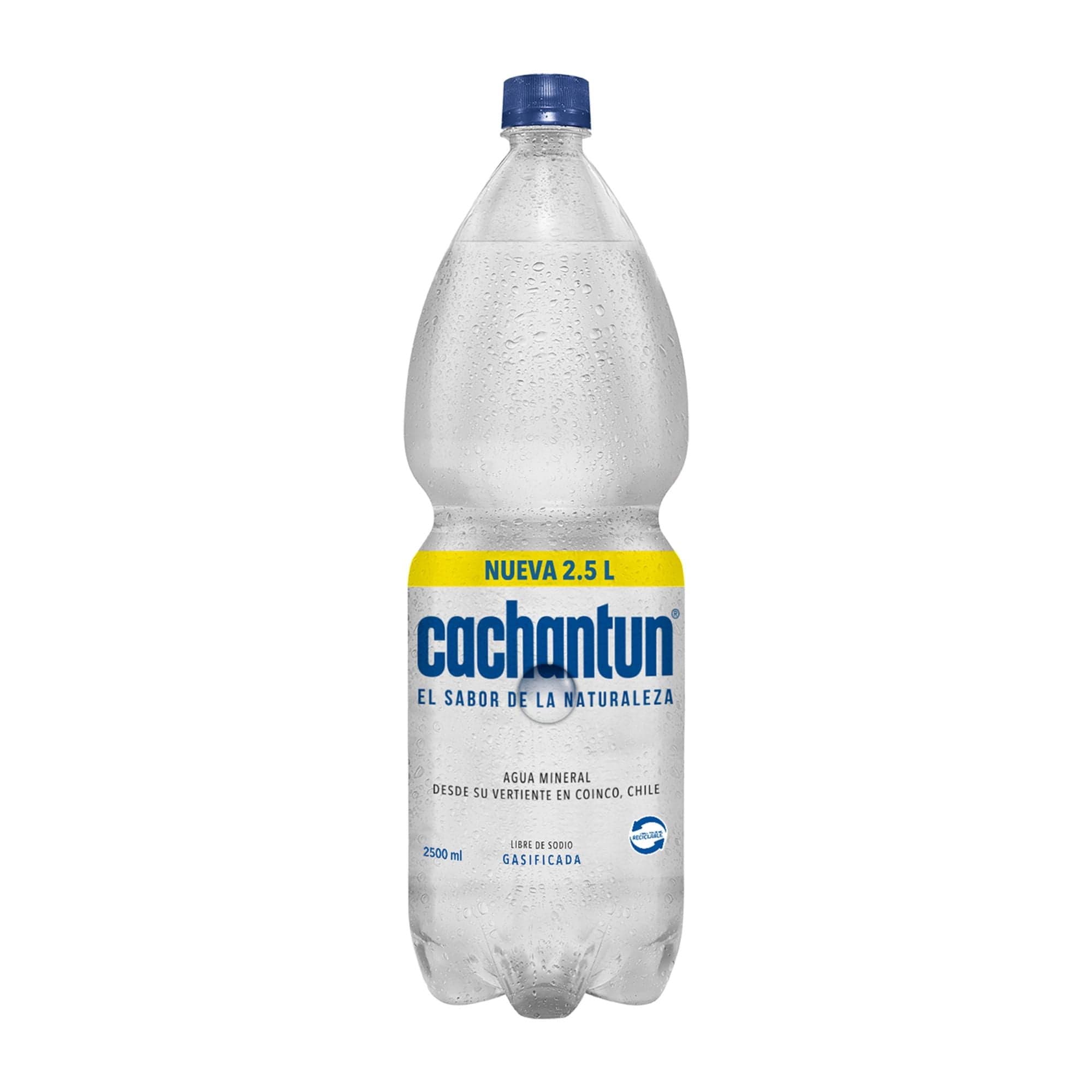 Agua Mineral Con Gas Botella, 2,5 L