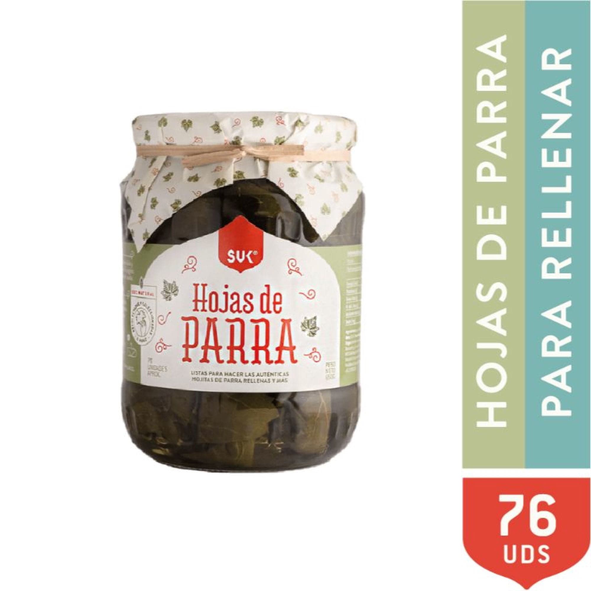 Hojas de Parra Frasco, 640 g