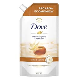 Jabon Liquido Dove Doypack Nutricion Karite, 450 ml