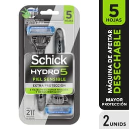 Pack Maquina de Afeitar Schick Quattro Hydro, 2 un