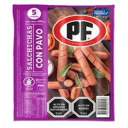 Salchichas Con Pavo, 250 g