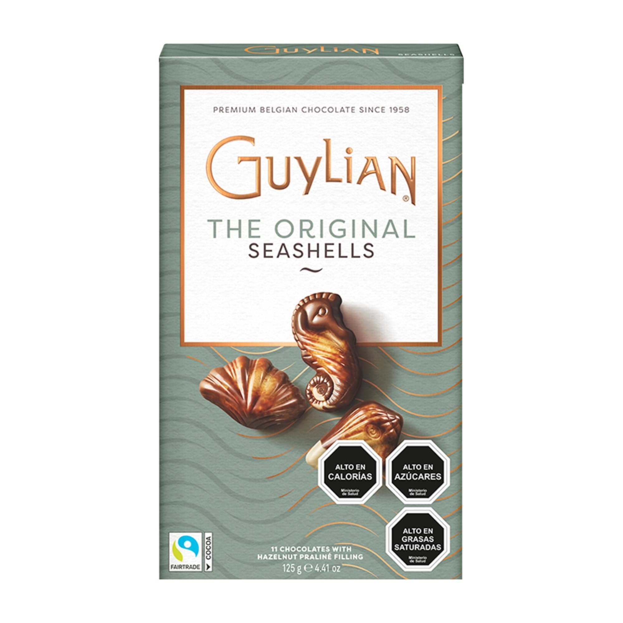 Estuche Bombon Chocolate Seashells, 125 g