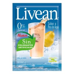 Jugo en Polvo Libre de Azucar Pera de Agua 7g Sobre, 1 Un