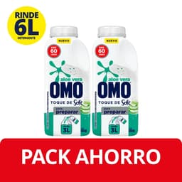 Detergente Liquido aloe vera ultra power para preparar Pack, 1 L