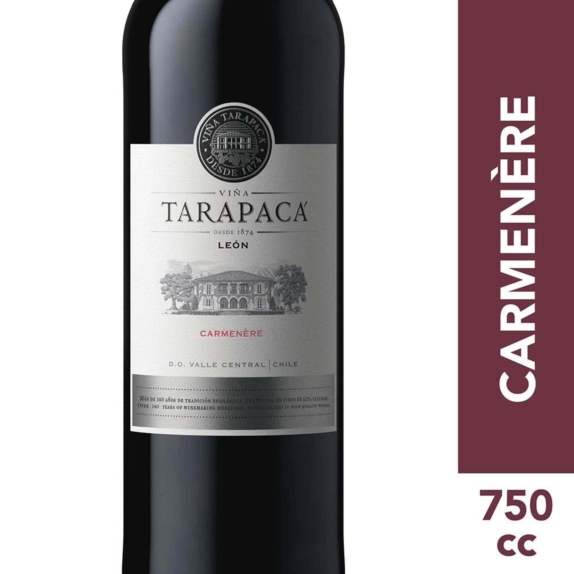 Vino Tinto Carmenere Tarapaca Leon Botella, 700 ml