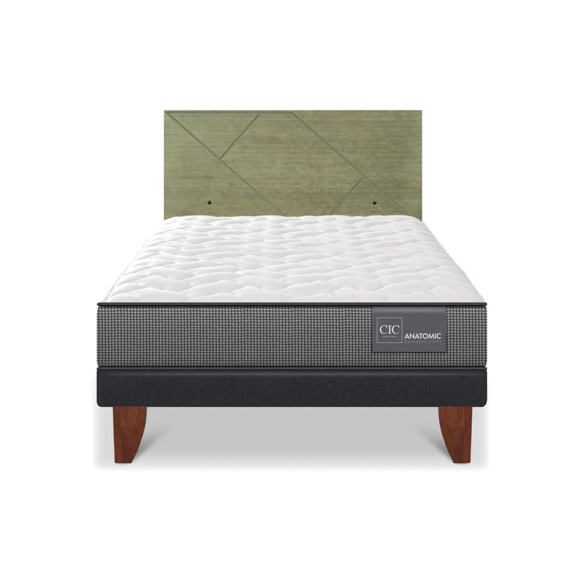 Cama Europea Anatomic 1.5 Plaza Base Normal
