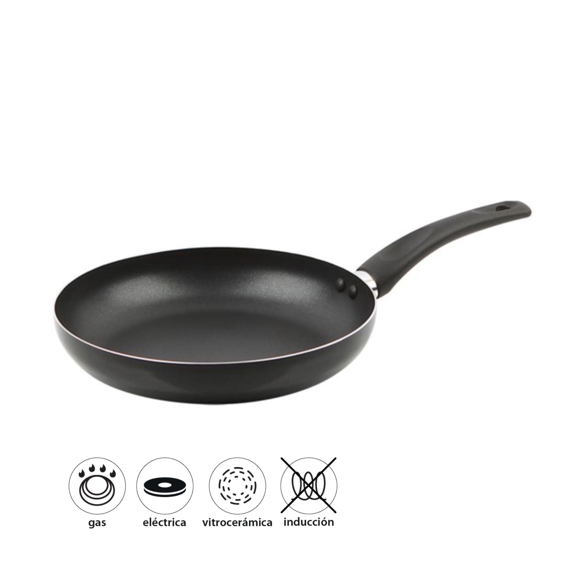 Sarten Aluminio Antiadherente 24 cm 1 Pieza