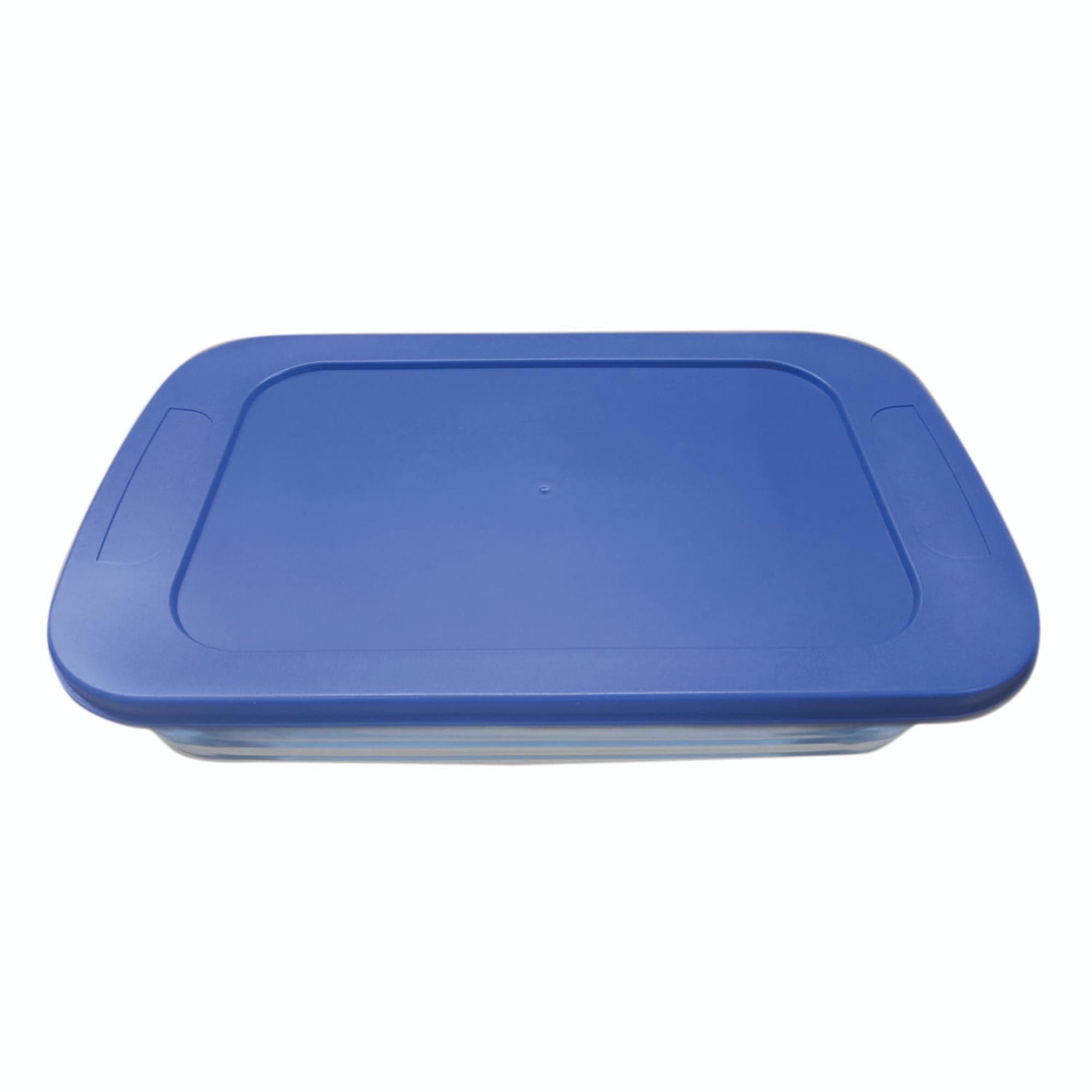 Fuente Con Tapa 3L 1 Pieza Vidrio Transparente
