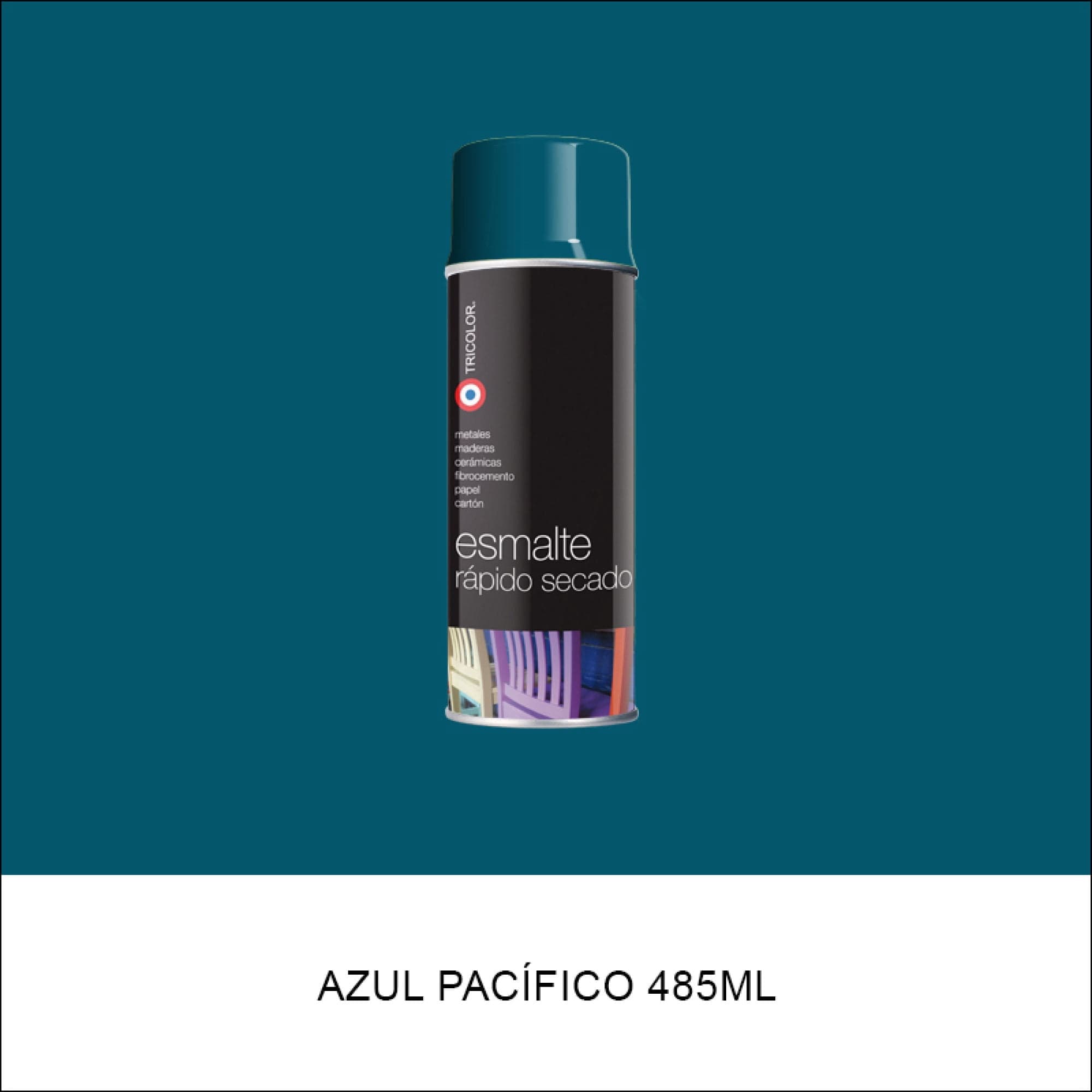 Pintura Esmalte Brillante en Spray Sintetico Azul Pacifico