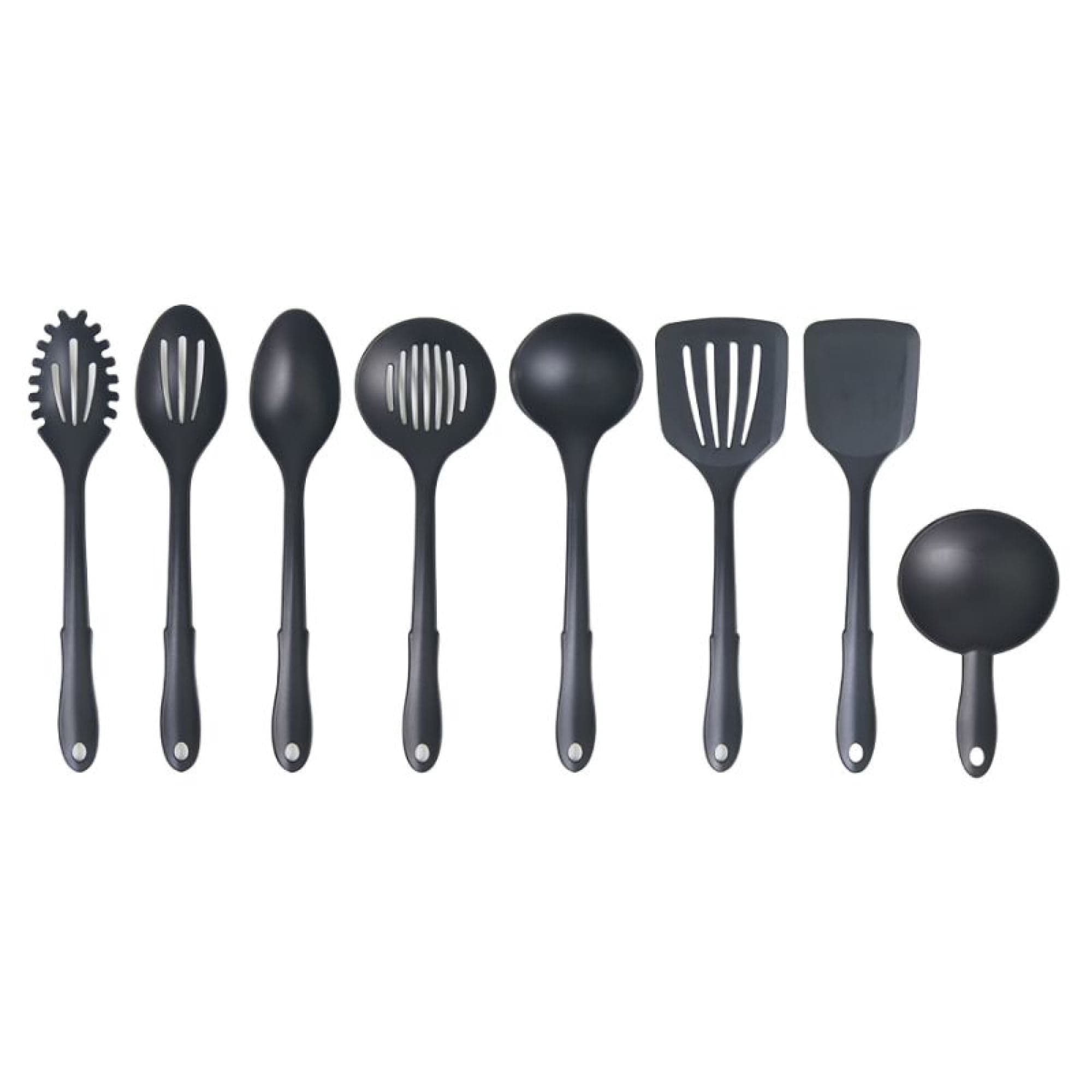 Juego de Utensilios De Cocina 8 Piezas Nylon Negro, 1 Un